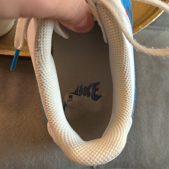 Nike Air Force 1 I Low LV8 KSA GS 3D Glasses White Blue Hero Crimson kids size 6 - Picture 6 of 7